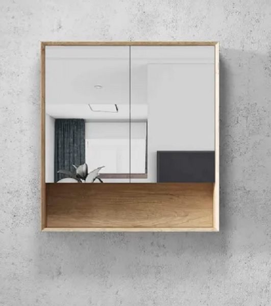 Byron Natural Oak 750mm Shaving Cabinet