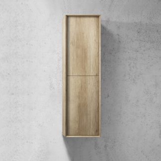 Byron Tall Boy Natural Oak Wall Hung