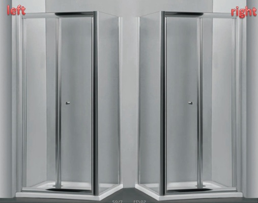 Bardon Bi-Fold Semi Frameless 810 - 860mm Door Sliver - Image 2