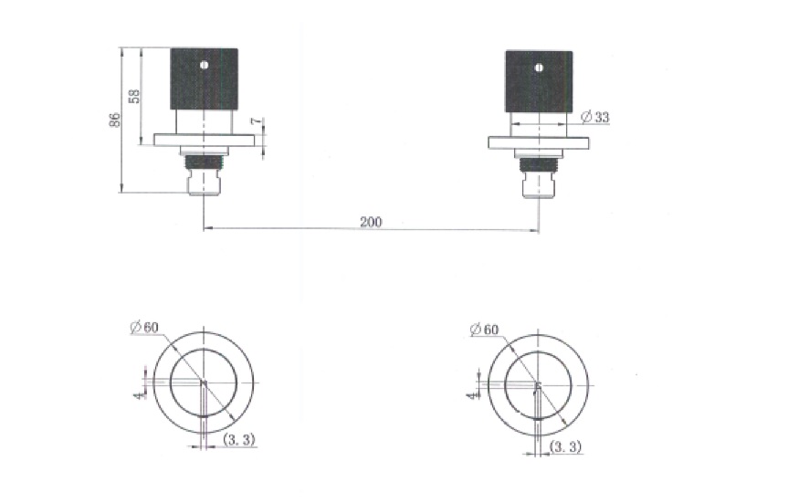 Cadence 1/4 Turn Wall Top Assemblies Matte Black - Image 2