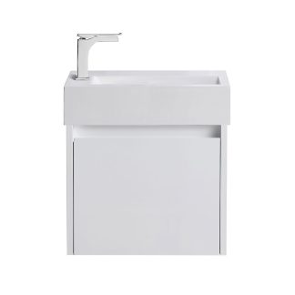Slimline Ensuite Wall Hung PVC Vanity 450mm