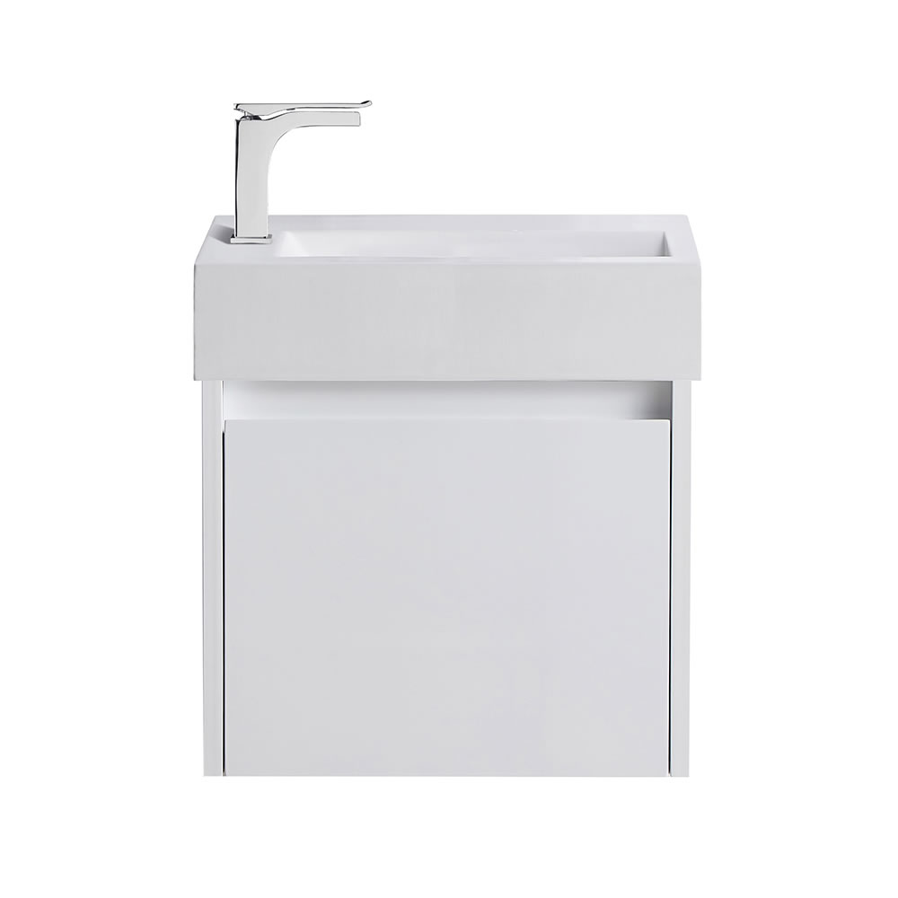 Slimline Ensuite Wall Hung PVC Vanity 450mm