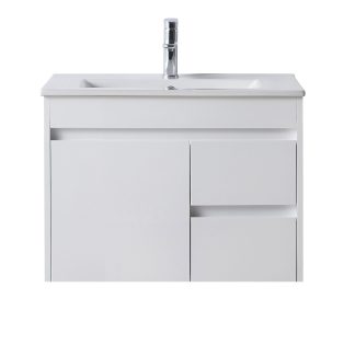 Wall Hung 750 Vanity PVC Finger Pull Right Drawers