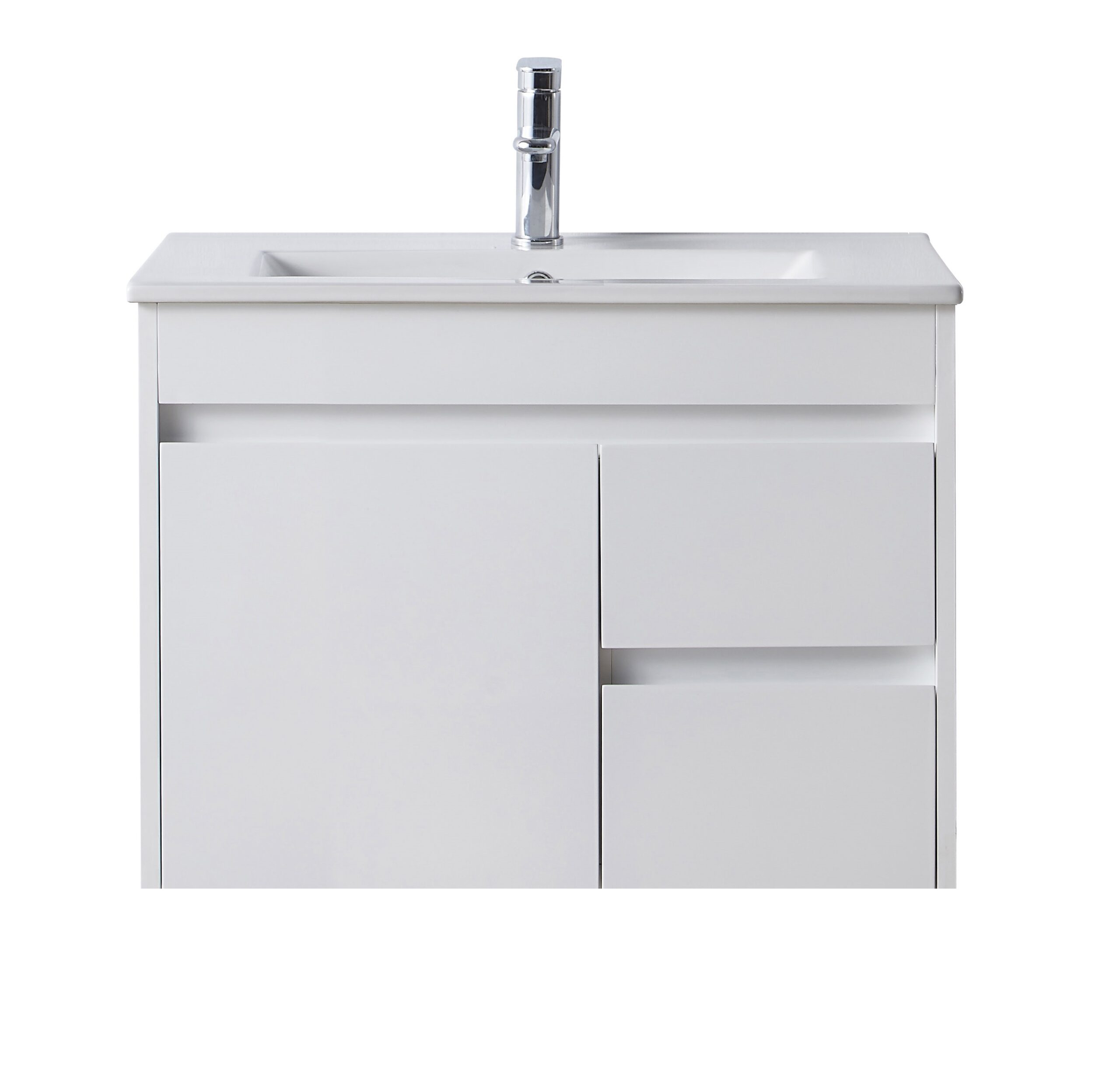Wall Hung 750 Vanity PVC Finger Pull Right Drawers