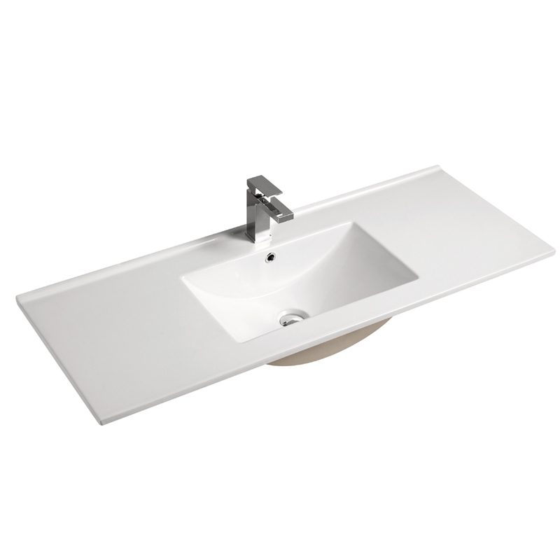 1200mm PVC Vanity Wall Hung Finger Pull White - Image 3