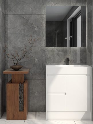 Slimline Ensuite 750mm Vanity PVC Left Drawers