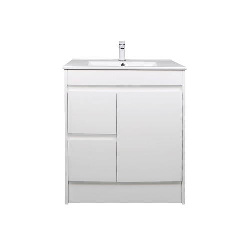 Slimline Ensuite 750mm Vanity PVC Left Drawers - Image 2