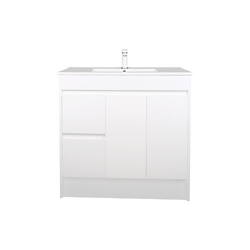Slimline Ensuite 900mm Vanity PVC Left Drawers - Image 2