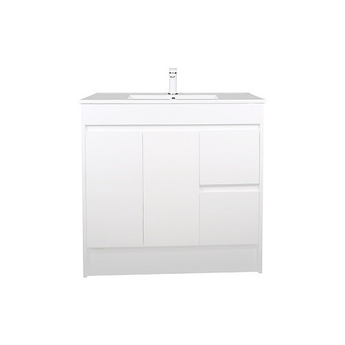 Slimline Ensuite 900mm Vanity PVC Right Drawers - Image 2