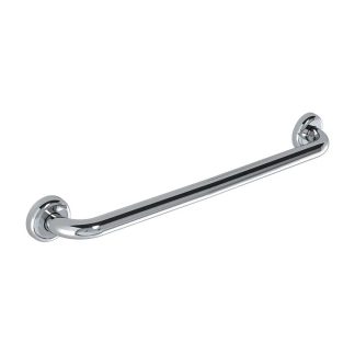 Polished Grab Rail Straight 300mm Clam Flange