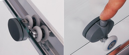 Cleveland Semi Frameless Double Sliding Corner Shower Silver 890mm - Image 3