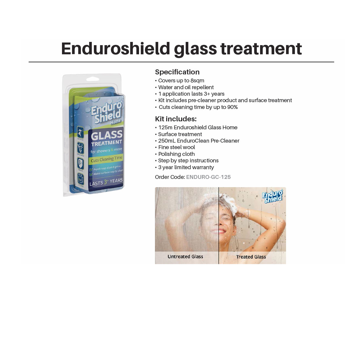 Enduroshield Glass Coating Treatment Kit - Image 3