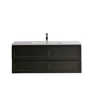 Fremantle 1200 Wall Hung Vanity Matte Black
