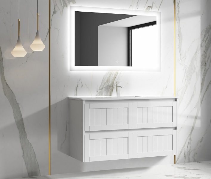 Heritage PVC 1200 Vanity Finger Pull Wall Hung - Image 3