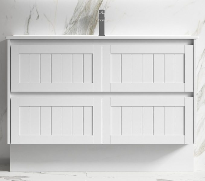 Heritage PVC 1500 Vanity Finger Pull White