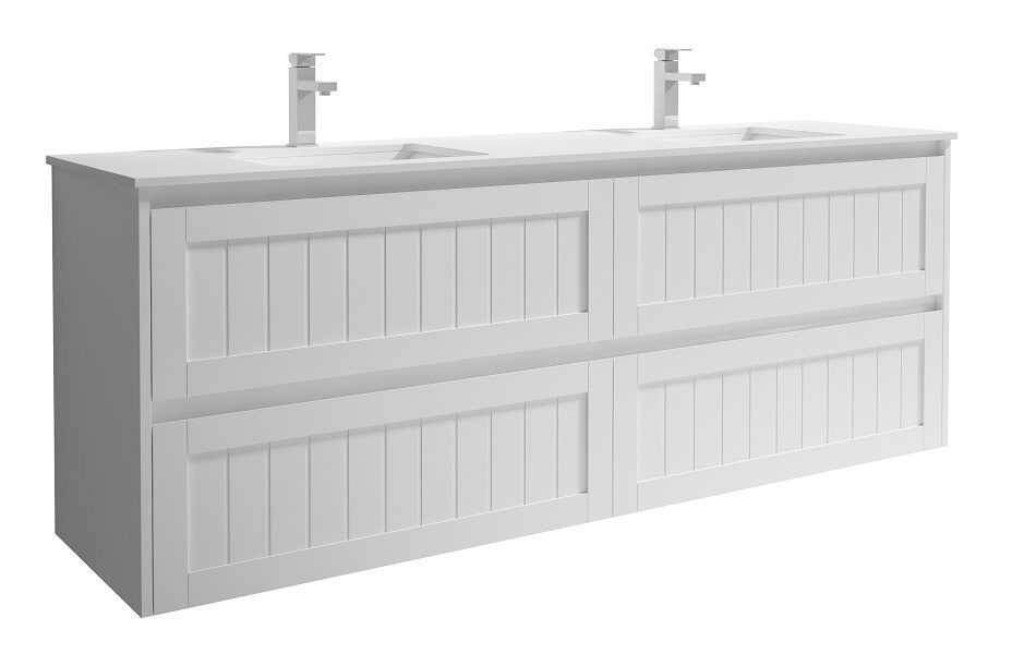 Heritage PVC 1800 Vanity Wall Hung - Cabinet Only - Image 2