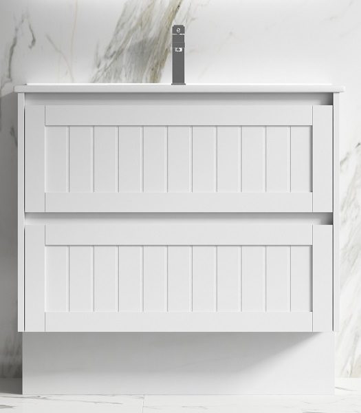 Heritage PVC 600 Vanity Finger Pull White