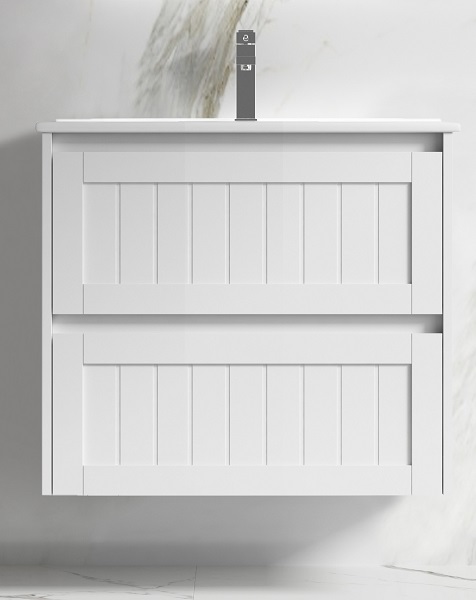 Heritage PVC 750 Vanity Finger Pull Wall Hung - Image 2