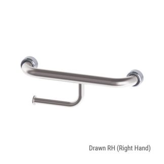 Grab Rail Toilet Roll Holder Right BS 300mm