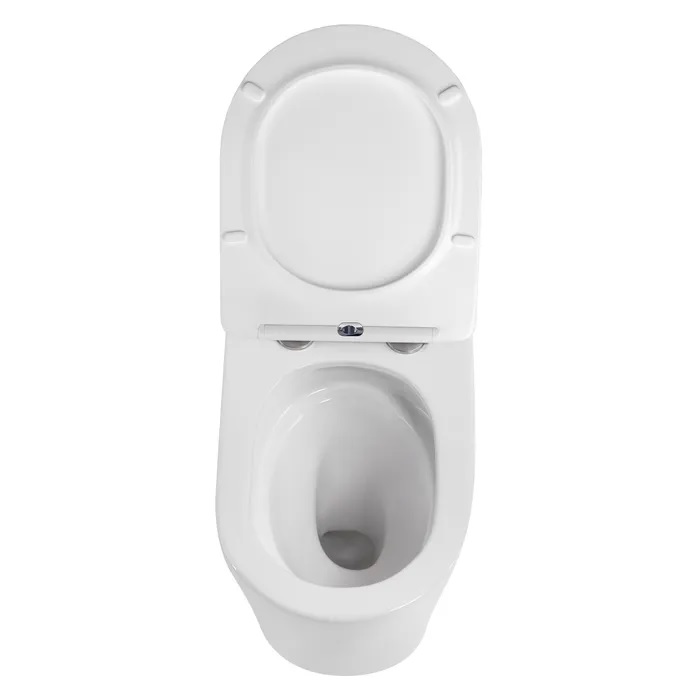 Alzano Pan Only Hurricane Rimless Flushing Wall Faced Toilet Suite Matte White - Image 2