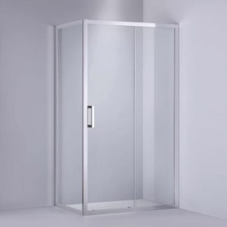 Sliding Semi Frameless Shower Screen 1000 x 1000