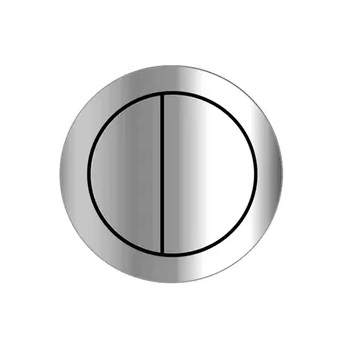 Toilet Cistern Flush Button Round Chrome