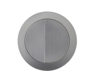 Toilet Cistern Flush Button Round Brushed Nickel