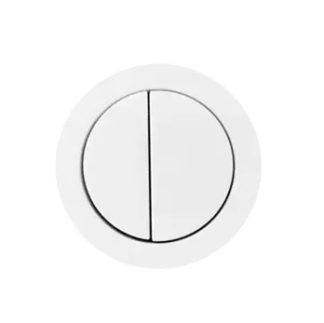 Toilet Cistern Flush Button Round Matte White