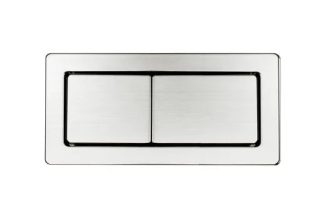 Square Toilet Cistern Flush Button Brushed Nickel