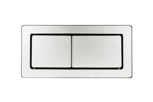 Square Toilet Cistern Flush Button Brushed Nickel