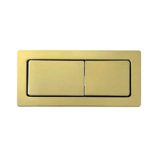 Square Toilet Cistern Flush Button Brushed Gold
