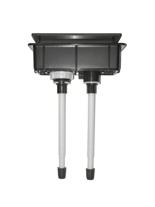 Square Toilet Cistern Flush Button Gun Metal - Image 2