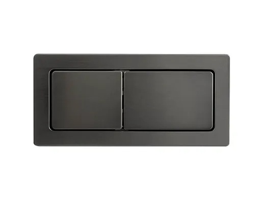 Square Toilet Cistern Flush Button Gun Metal