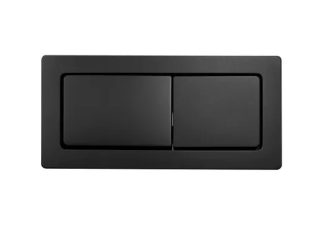 Square Toilet Cistern Flush Button Matte Black