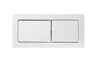 Square Toilet Cistern Flush Button Matte White