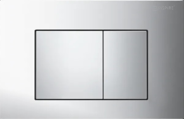 Inspire Dual Flush Plate Square Chrome IS19