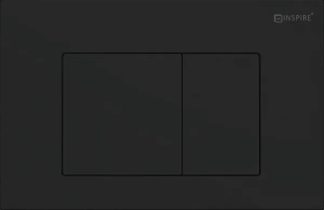 Inspire Dual Flush Plate Square Matte Black IS19B