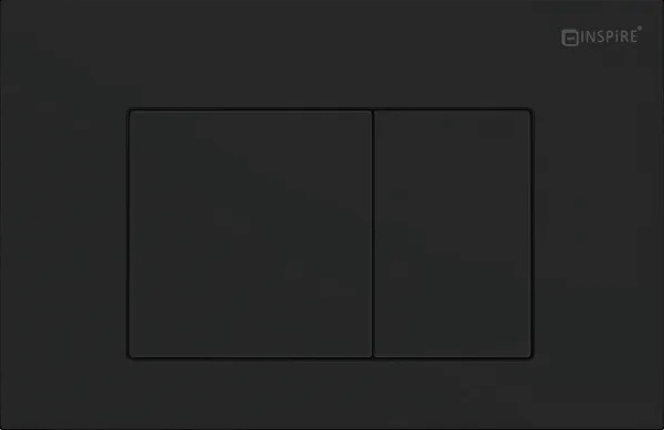 Inspire Dual Flush Plate Square Matte Black IS19B