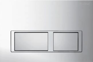 Inspire Dual Flush Plate Square Chrome IS28