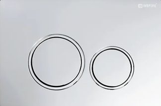 Inspire Dual Flush Plate Round Chrome IS29