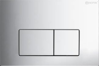 Inspire Dual Flush Plate Curve Square Chrome IS31