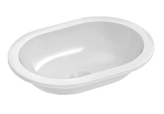 Emilia Compact Oval Insert Basin Gloss White