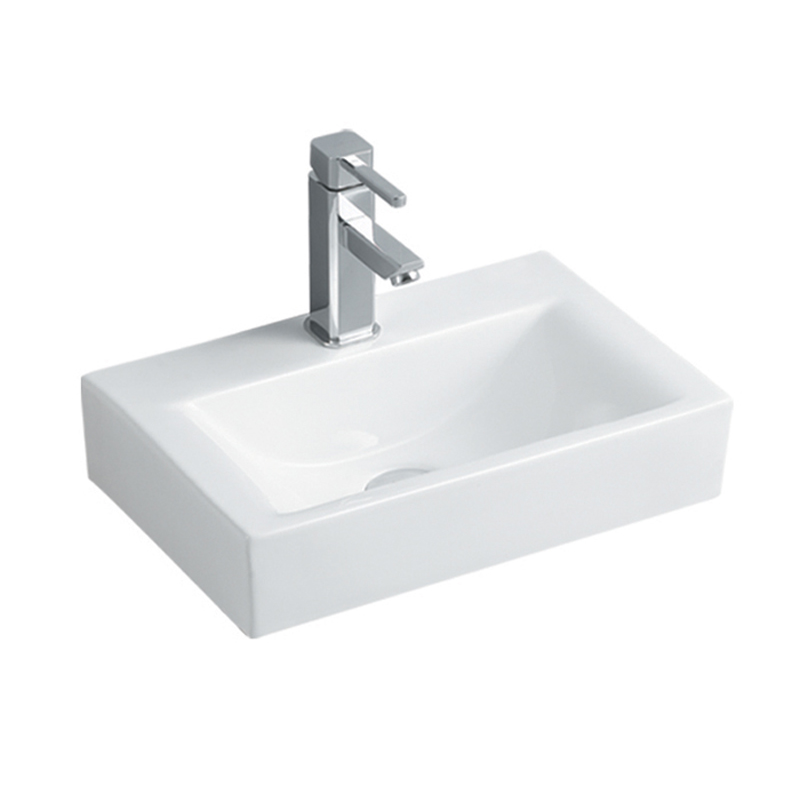 Lawton Above Counter Basin with Tap Hole Gloss White - Image 3
