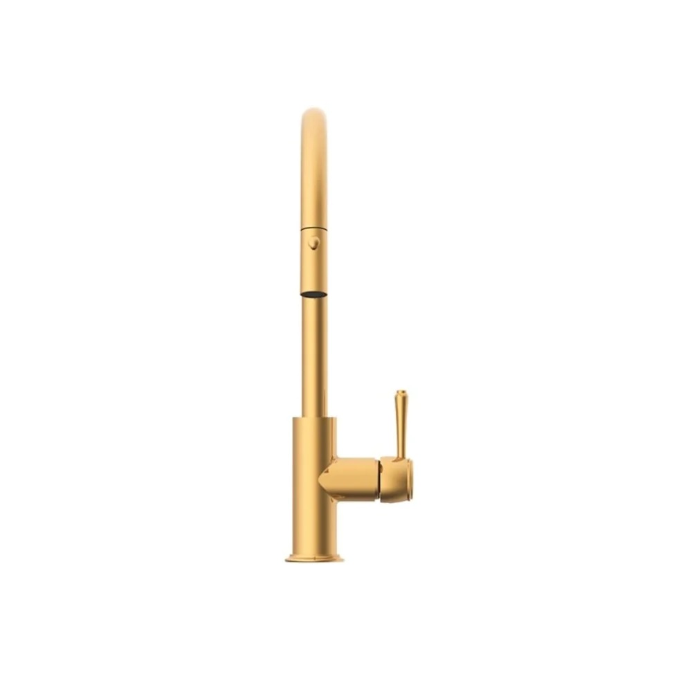 ADP Eternal Pull Out Kitchen Mixer Brushed Brass - Image 2
