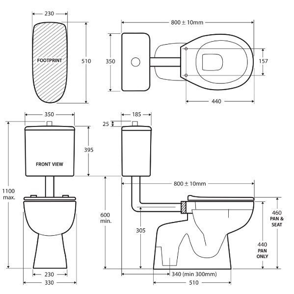 Stella Care Adjustable Toilet Link Suite S-Trap - Image 4