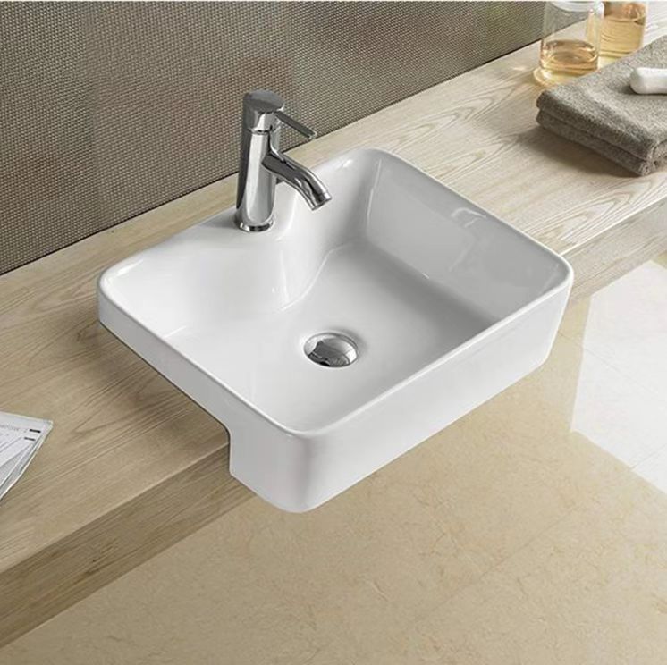 Semi Recess Basin Gloss White - Image 2