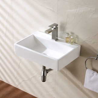 Art Wall Hung Basin Gloss White