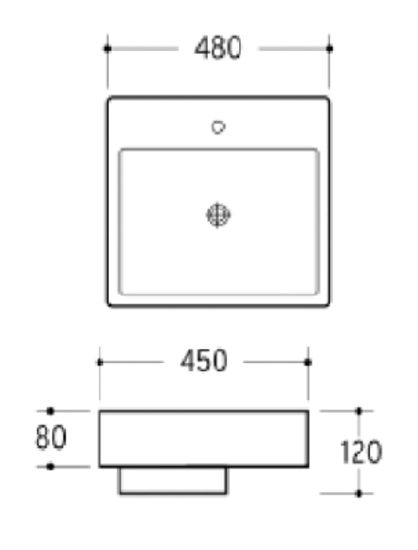 Art Semi Insert Basin Gloss White - Image 3