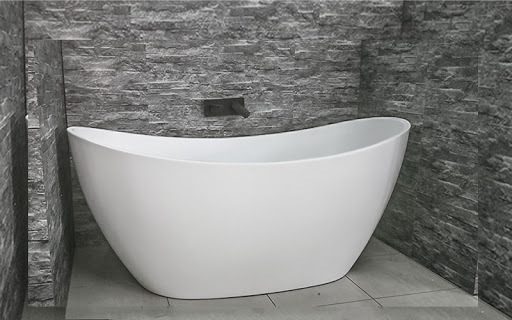 1500mm Double High Back Freestanding Bath Matte White