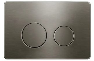 Inspire Dual Flush Plate Round Gun Metal Stainless KL27GM